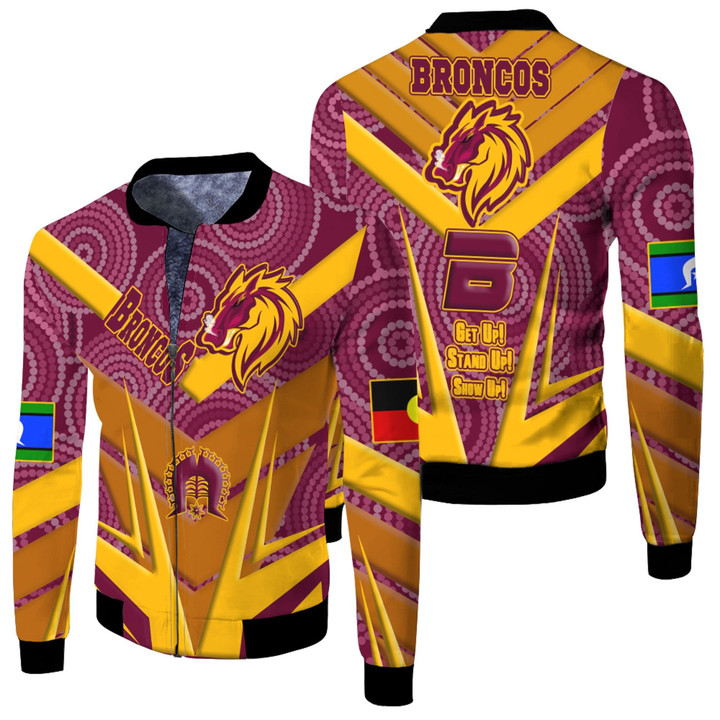 Love New Zealand Clothing - Brisbane Broncos Naidoc 2022 Sporty Style Fleece Winter Jacket A35 | Love New Zealand