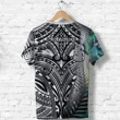Simple T Shirt Maori Hei Tiki and Paua - Black Back | Love New Zealand
