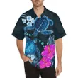 Couple Turtle Hawaiian Shirt Hibiscus with Plumeria TH5