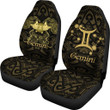 Gemini zodiac Mix Polynesian Tattoo Car Seat Covers Gold TH4 | Lovenewzealand.co
