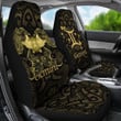 Gemini zodiac Mix Polynesian Tattoo Car Seat Covers Gold TH4 | Lovenewzealand.co