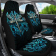 Dragonfly Paua Shell Car Seat Covers Mix Maori Tattoo TH4 | Lovenewzealand.co