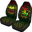 Gemini zodiac Mix Polynesian Tattoo Car Seat Covers Rasta TH4 | Lovenewzealand.co