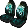 Taurus zodiac Mix Polynesian Tattoo Car Seat Covers Green TH4 | Lovenewzealand.co