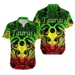 Taurus zodiac With Symbol Mix Polynesian Tattoo Hawaiian Shirt Rasta TH4 | Lovenewzealand.co