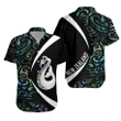 Maori Manaia Paua Shell Hawaiian Shirt, Circle Style J95 | Lovenewzealand.co