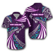 (Custom Personalised) Maori New Zealand Hawaiian Shirt Silver Fern Sport Style - Purple TH12 | Lovenewzealand.co