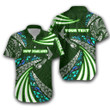 (Custom Personalised) Maori New Zealand Hawaiian Shirt Silver Fern Sport Style - Green TH12 | Lovenewzealand.co