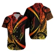 New Zealand Silver Fern Hawaiian Shirt Maori Tattoo Circle Style - Sunset Vibe J95 | Lovenewzealand.co