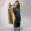 Love New Zealand Hooded Blanket - New Zealand Maori Manaia Paua Shell Hooded Blanket K13