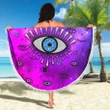 Love New Zealand Beach Blanket - Evil Eye Beach Blanket Simple Style - Pink K8