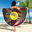 Love New Zealand Beach Blanket - New Zealand Australia Beach Blanket - Maori Aboriginal K4