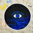 Evil Eye Beach Blanket Original Style - Blue K8 | Lovenewzealand.co