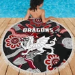 Love New Zealand Beach Blanket - Dragons Beach Blanket St. George Indigenous Black K4