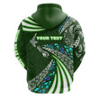 (Custom Personalised) Maori New Zealand Hoodie Silver Fern Sport Style - Green TH12| Lovenewzealand.co