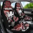 Dragons Car Seat Covers St. George Indigenous Black K4 | Lovenewzealand.co