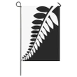 Fern New Zealand Flag Black and White K4