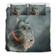 Love New Zealand Bedding Set - Scotland Duvet Cover - Scottish Terrier Watercolor A1