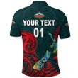 (Custom Personalised) Maori Wairarapa Bush Rugby Polo Shirt New Zealand Silver Fern, Custom Text And Number K8 | Lovenewzealand.co