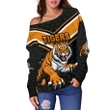 Wests Women Off Shoulder Sweater Tigers K8 | Lovenewzealand.co