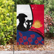 Lovenewzealand Flag - Australia Anzac Day Soldier Blowing Trumpet Flag