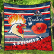 Love New Zealand Quilt - Sydney Roosters Style Anzac Day New Quilt A35