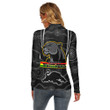 Love New Zealand Clothing - Penrith Panthers Head Panthers Women's Stretchable Turtleneck Top A35 | Love New Zealand