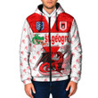 Love New Zealand Clothing - St. George Illawarra Dragons Style New Hooded Padded Jacket A35 | Love New Zealand