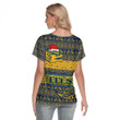 Love New Zealand  Clothing - Parramatta Eels Christmas Women's Deep V-neck Short Sleeve T-shirt A31