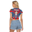 Love New Zealand Clothing - Sydney Roosters Naidoc 2022 Sporty Style Women's Raglan Cropped T-shirt A35 | Love New Zealand