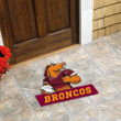 Love New Zealand Custom Shape Rubber Doormat - Brisbane Broncos Mascot Custom Shape Rubber Doormat A35