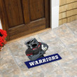 Love New Zealand Custom Shape Rubber Doormat - New Zealand Warriors Mascot Custom Shape Rubber Doormat A35