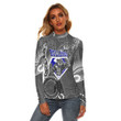 Love New Zealand Clothing - Canterbury-Bankstown Bulldogs Superman Rugby Women's Stretchable Turtleneck Top A35 | Love New Zealand