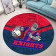 Love New Zealand Round Carpet - Newcastle Knights Mascot Round Carpet A35