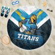 Love New Zealand Beach Blanket - Gold Coast Titans Mascot Beach Blanket A35