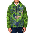 Love New Zealand Clothing - Canberra Raiders Superman Rugby Hooded Padded Jacket A35 | Love New Zealand
