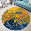 Love New Zealand Round Carpet - Brumbies Round Carpet A35