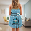 Love New Zealand Clothing - Cronulla-Sutherland Sharks Simple Style Strap Summer Dress A35 | Love New Zealand