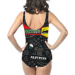 Love New Zealand Clothing - Penrith Panthers Simple Style Women Low Cut Swimsuit A35 | Love New Zealand