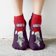 Love New Zealand Socks - Newcastle Knights Christmas Ankle Socks A31