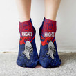 Love New Zealand Socks - Newcastle Knights Tattoo Style Ankle Socks A31