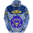(Custom Personalised) Mate Ma'a Tonga Hoodie Leimatu'a Bulls Creative Style - Blue NO.1 LT8
