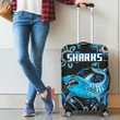 Cronulla-Sutherland Luggage Cover Sharks Anzac Day Unique Indigenous K8 | Lovenewzealand.co
