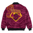 Love New Zealand Clothing - Brisbane Broncos Superman Rugby Bomber Jackets A35 | Love New Zealand