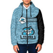 Love New Zealand Clothing - Cronulla-Sutherland Sharks Simple Style Hooded Padded Jacket A35 | Love New Zealand