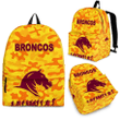 Brisbane Broncos Backpack Anzac Day Camouflage Vibes - Gold K8 | Lovenewzealand.co