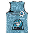 Love New Zealand Clothing - Cronulla-Sutherland Sharks Simple Style Basketball Jersey A35 | Love New Zealand