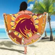 Love New Zealand Beach Blanket - Brisbane Beach Blanket Broncos Indigenous Warm Vibes K8