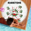 Love New Zealand Beach Blanket - Rabbitohs Indigenous Beach Blanket Animals Aboriginal TH5