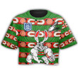 Love New Zealand Clothing - South Sydney Rabbitohs Comic Style Croptop T-shirt A35 | Love New Zealand